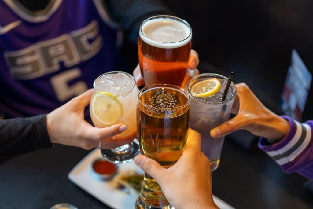 drinks at happy hour
